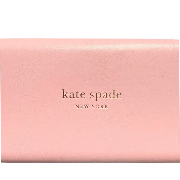 Kate Spade New York Hard Clamshell Eyeglass Sunglass Case Pink Green - Picture 2 of 4